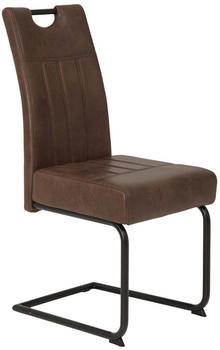 CarryHome Schwingstuhl Braun Vintage Rundrohr 43x99x60 cm (1606037202)
