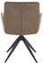 Dieter Knoll Armlehnstuhl Schwarz Taupe Rindleder 59x89x63 cm (1475021214)