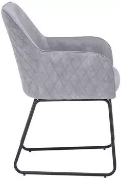set one by Musterring Armlehnstuhl Schwarz Hellgrau Rundrohr 60.5x85x63 cm (2341003201) – Komfort und Ergonomie vereint