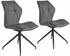 Mid.you Stuhl-Set Grau Schwarz Flachrohr 52x90.5x62 cm (2047008702)