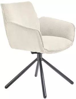 set one by Musterring Armlehnstuhl Creme Rundrohr 60x84x65 cm (1475020914)
