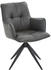 Dieter Knoll Armlehnstuhl Anthrazit Schwarz Rindleder 59x89x63 cm (1475021208)