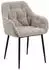 Mid.you Armlehnstuhl Beige rund 58x83x55 cm (1749091503)
