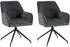 Mid.you Stuhl-Set Anthrazit eckig 62x87x56 cm (2047014701)