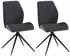 Mid.you Stuhl-Set Anthrazit Schwarz Flachrohr 46x87x55 cm (2047016101)