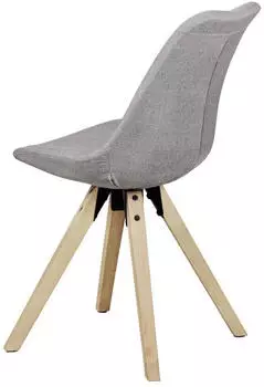 Mid.you Stuhl-Set Grau Kautschukmassiv konisch 48x89x42 cm (850015402) – Komfort und Stabilität in einem