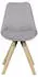Mid.you Stuhl-Set Grau Kautschukmassiv konisch 48x89x42 cm (850015402)