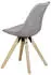 Mid.you Stuhl-Set Grau Kautschukmassiv konisch 48x89x42 cm (850015402)