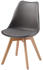 BigBuy 4er Set Aarhus Buche 49x82x55 cm grau