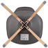 BigBuy 4er Set Aarhus Buche 49x82x55 cm grau