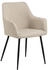 Mid.you Armlehnstuhl Beige rund 59x85x59 cm (1749059801)