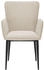 set one by Musterring Armlehnstuhl Schwarz Creme Rundrohr konisch 57x86x61.5 cm (1749027001)