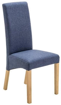 CarryHome Stuhl Blau Buche Buche massiv eckig 47x102x57 cm (1700001492)