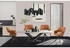 Mid.you Armlehnstuhl Braun Schwarz Flachrohr 57x84x61 cm (2047008501)