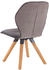 Valdera Stuhl Mokka Taupe Echtleder Rindleder Wildeiche massiv eckig 62x91x59 cm (1475023327)