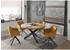 Mid.you Armlehnstuhl Gold eckig Drehteller 59x82x62 cm (572009501)