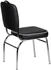 Mid.you Stuhl Schwarz Weiß Streifen Rundrohr 47x90x45 cm (850006902)