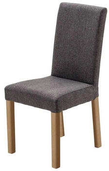 CarryHome Stuhl Buche Anthrazit Buche massiv eckig 44x92x57 cm (1700001519)
