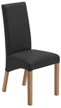 CarryHome Stuhl Buche Anthrazit Buche massiv eckig 47x102x57 cm (1700001459)