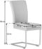 Valdera Schwingstuhl Grau Rindleder 44x98x58 cm (1475003304)