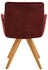 Dieter Knoll Armlehnstuhl Bordeaux Rindleder Wildeiche massiv 59x89x63 cm (1475021246)