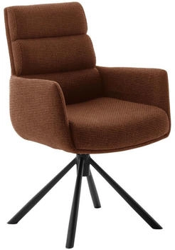 Dieter Knoll Armlehnstuhl Schwarz Rost konisch rund 61x90x64 cm (196089445)