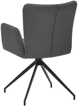set one by Musterring Armlehnstuhl Schwarz Anthrazit Drehkreuz 57x86x61.5 cm (1749027005) – Flexibilität und Bewegungsfreiheit durch innovative Drehfunktion