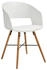 Livetastic Armlehnstuhl Weiß Buche massiv 51.5x80.5x52 cm (1749018002)