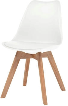 vidaXL Esszimmerst&uuml;hle 4 Stk. Wei&szlig; Kunststoff (244784)