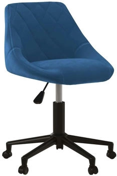 vidaXL Esszimmerstuhl Drehbar Blau Samt (3089036XL)