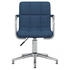 vidaXL Esszimmerstuhl Drehbar Stoff V17 Blau (3088066XL)