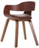 vidaXL Esszimmerstuhl Braun Bugholz und Kunstleder (327331)