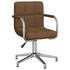 vidaXL Esszimmerstuhl Drehbar Stoff V17 Braun (3088065XL)
