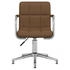 vidaXL Esszimmerstuhl Drehbar Stoff V17 Braun (3088065XL)