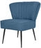 vidaXL Cocktailstuhl Blau Stoff (244098)