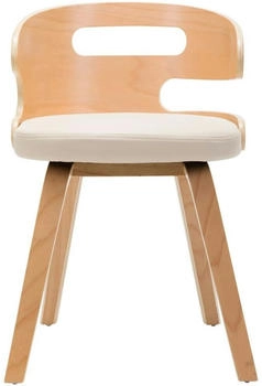 vidaXL Esszimmerstühle 2 Stk. Creme Bugholz und Kunstleder (283108) – vidaXL Esszimmerstühle 2 Stk. Creme Bugholz und Kunstleder (283108) - Eleganz trifft Komfort