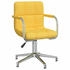 vidaXL Esszimmerstuhl Drehbar Senfgelb Stoff (3088069XL)