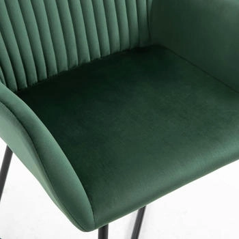 vidaXL Esszimmerst&uuml;hle Samt V7 Gr&uuml;n, Gr&ouml;&szlig;e - 4 Stk. (277007XL)