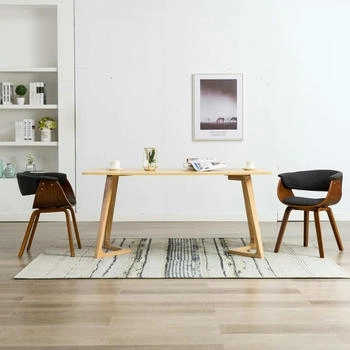 vidaXL Esszimmerst&uuml;hle 2 Stk. Grau Bugholz und Stoff (278727)