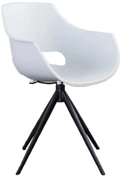 Kawola ZAJA Esszimmerstuhl Kunststoff drehbar weiß beige Kunststoff (KA115229)