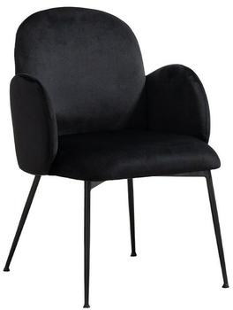 Kawola DEON Esszimmerstuhl Velvet schwarz schwarz (KA166331V1)