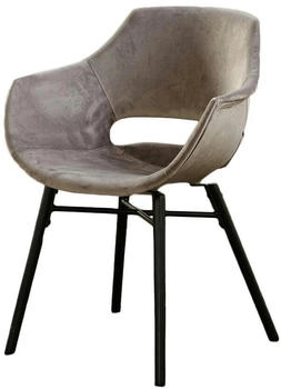 Kawola ZAJA Esszimmerstuhl Velvet grau grau (KA113329)