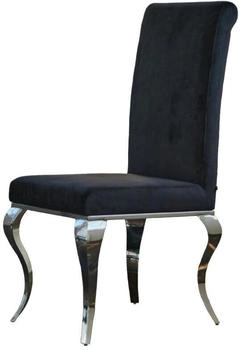 Kawola LEIA Esszimmerstuhl Barock Velvet schwarz schwarz (KA065331V)