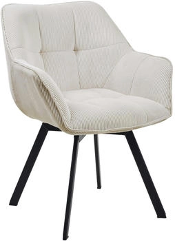 CLP Esszimmerstuhl Jordi Cord creme (322797) CLP Esszimmerstuhl Jordi Cord creme (322797)