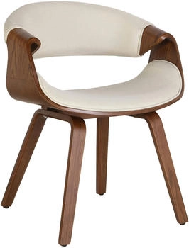 CLP Esszimmerstuhl Foley Stoff Eiche creme (324339)