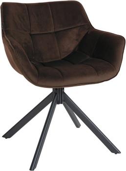 CLP Stuhl Westport Samt braun (321233)