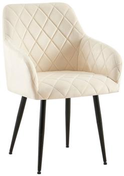 CLP Esszimmerstuhl Monett Samt B creme (324389)