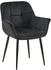CLP Esszimmerstuhl Roseville Samt schwarz (324487)