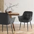 CLP Esszimmerstuhl Roseville Samt schwarz (324487)