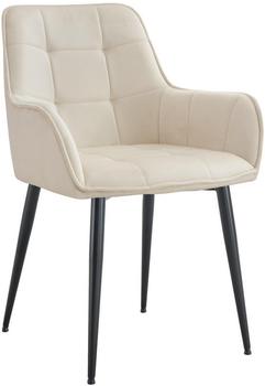 CLP Esszimmerstuhl Ferndale Samt creme (324662) CLP Esszimmerstuhl Ferndale Samt creme (324662)